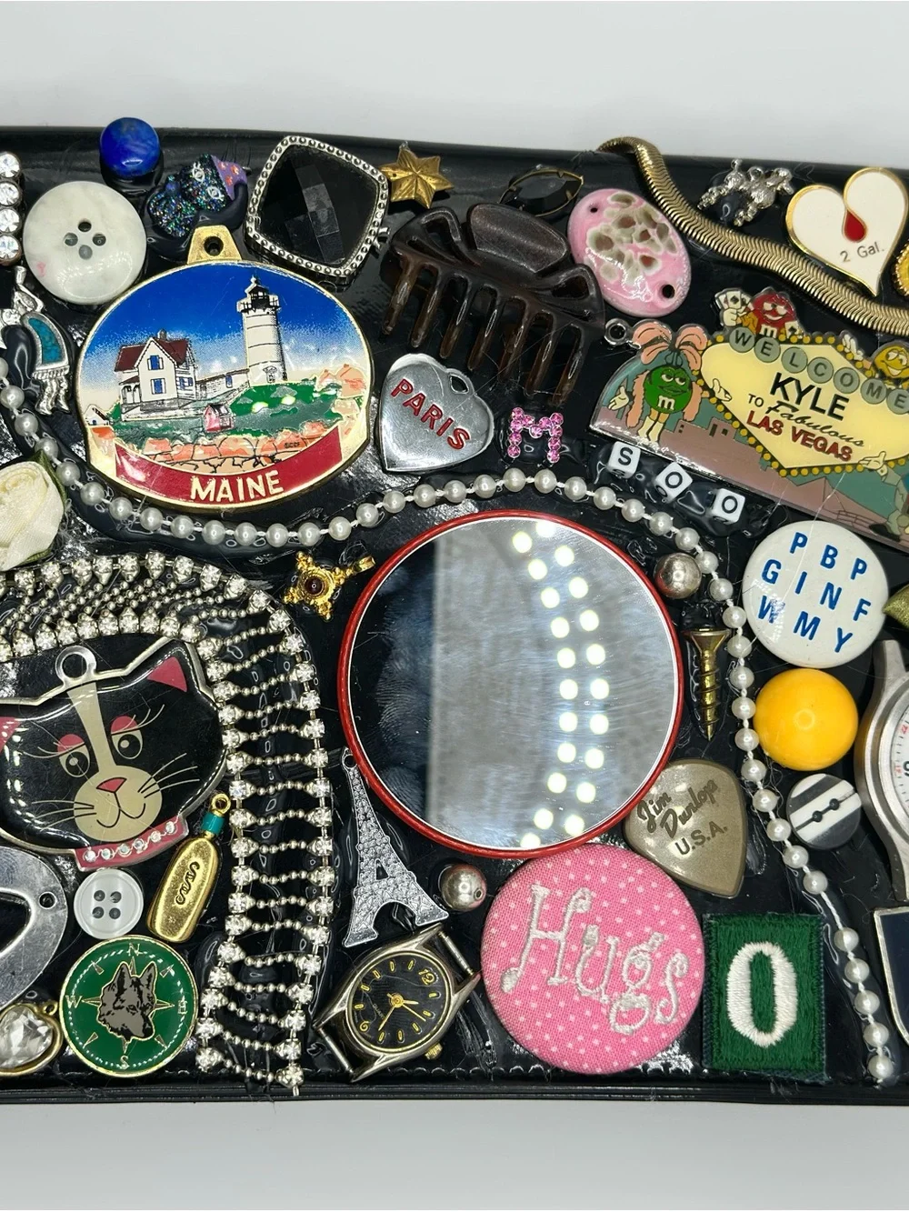 vintage handmade clutch